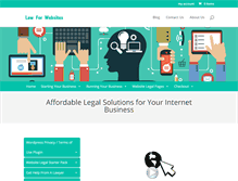 Tablet Screenshot of lawforwebsites.info